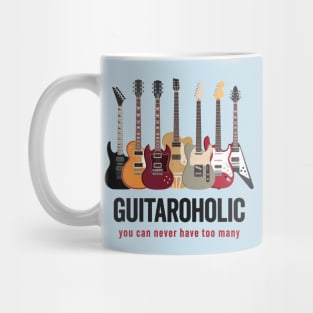 Guitaroholic: A Symphony of Strings For Guitar Lovers Mug